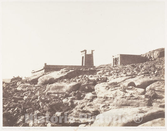 Photo Print : Félix Teynard - Dandour, Vue Générale des Ruines : Vintage Wall Art