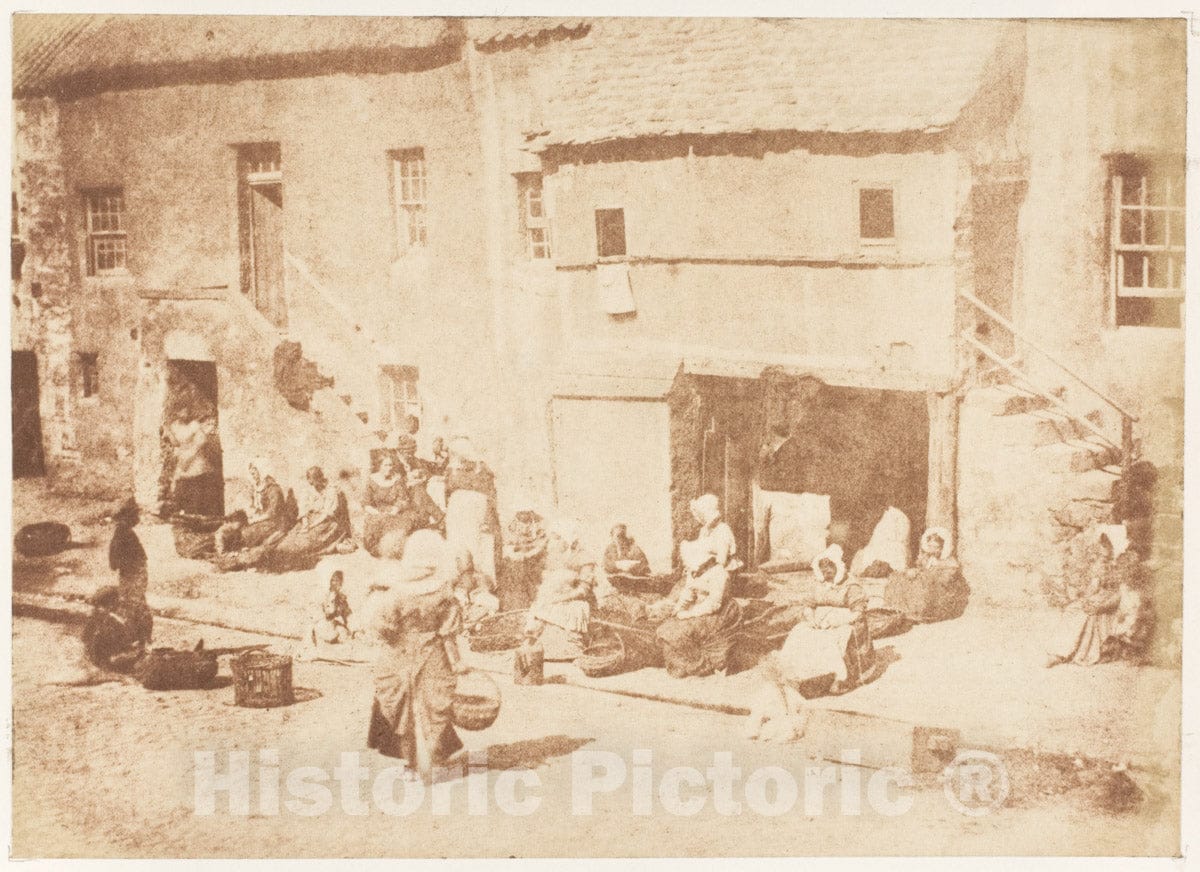 Photo Print : Hill and Adamson - St. Andrews. North Street, Fishergate : Vintage Wall Art
