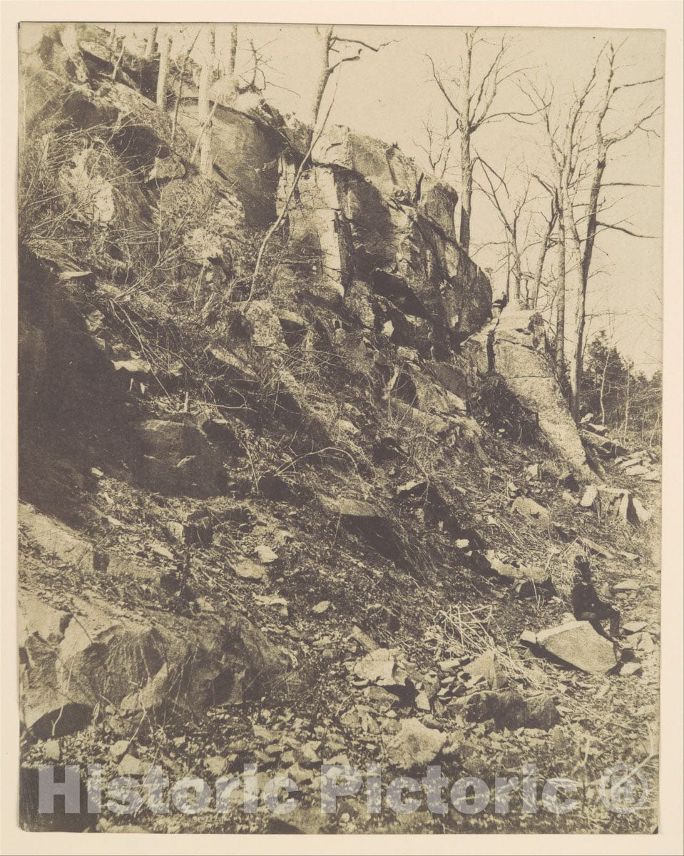 Photo Print : Victor Prevost - Rocky Hillside : Vintage Wall Art