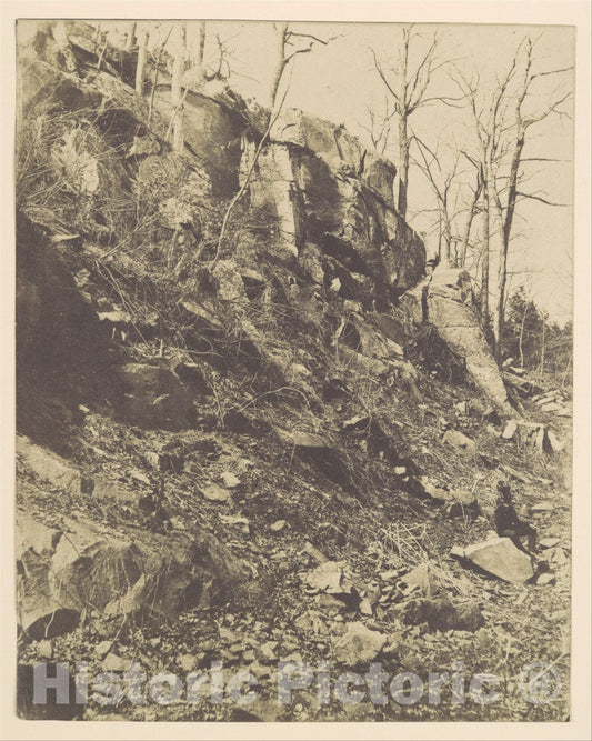 Photo Print : Victor Prevost - Rocky Hillside : Vintage Wall Art
