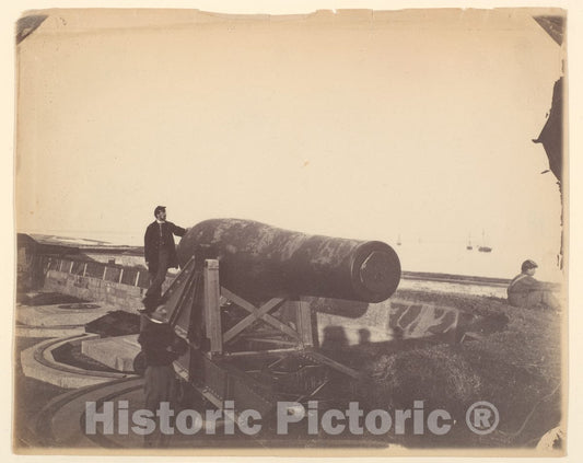 Photo Print : Alexander Gardner - Cannon, Fortress Monroe : Vintage Wall Art