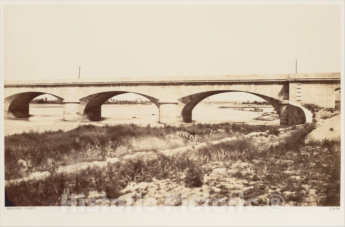 Photo Print : Édouard Baldus - Durance, Viaduc : Vintage Wall Art