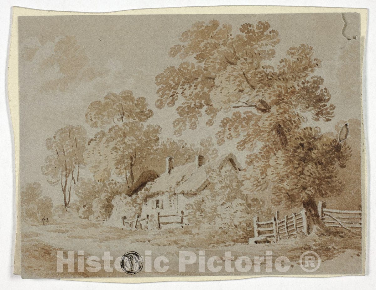 Art Print : At Crossington in Leicestershire, F. Smith, c 1795, Vintage Wall Decor :