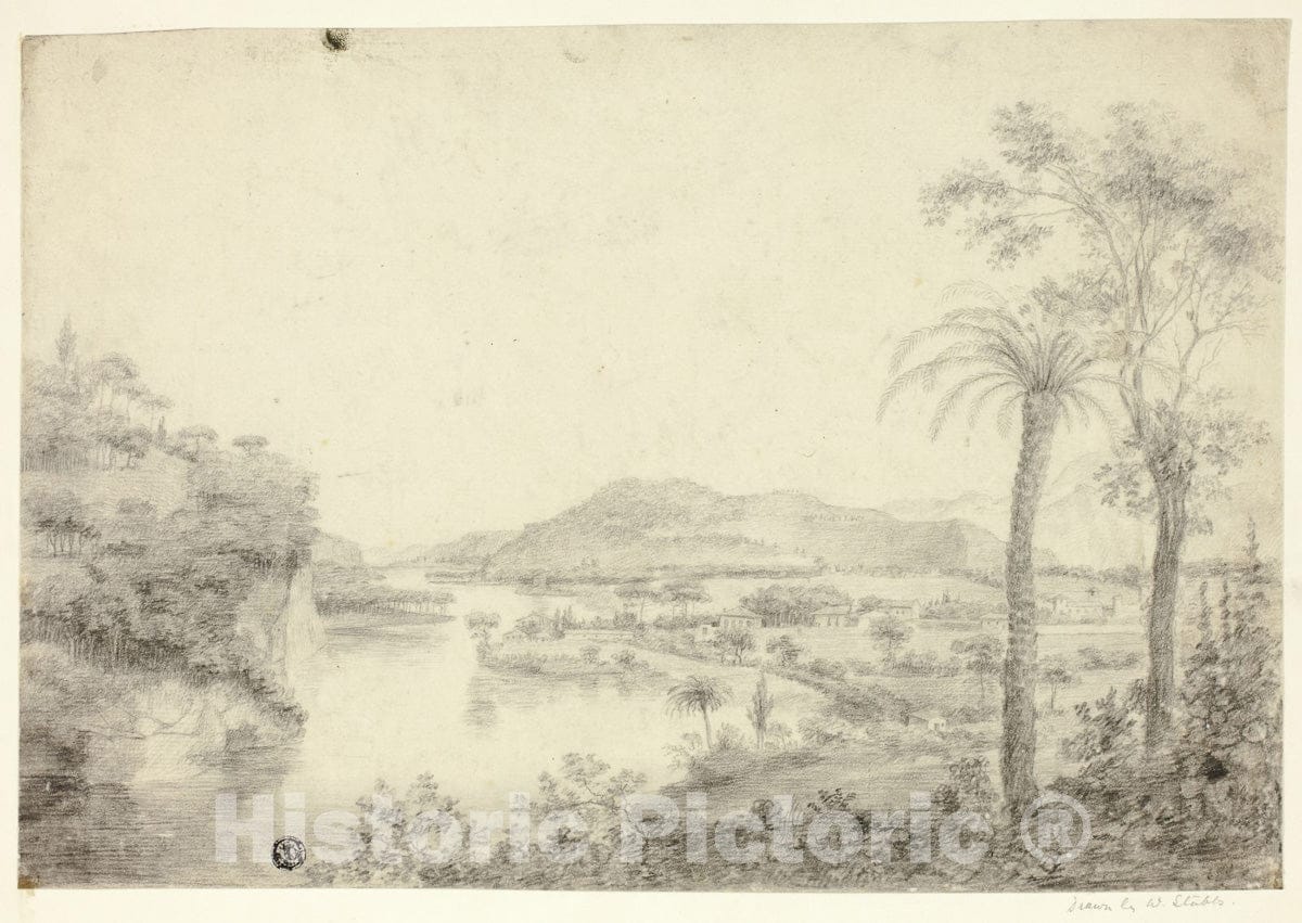 Art Print : South American Landscape, W. Stubbs, c.1764, Vintage Wall Decor :