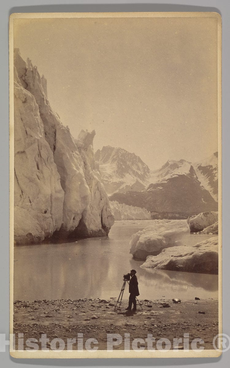 Art Print : Frank Jay Haynes - Self-Portrait at Glacier Bay, Alaska : Vintage Wall Art