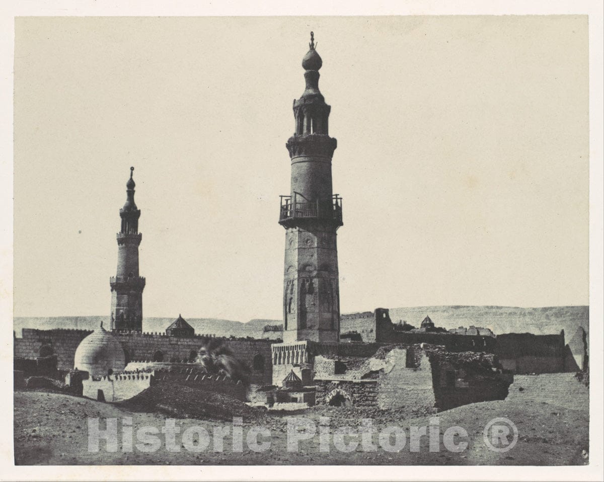 Photo Print : Maxime Du Camp - Haute-Égypte. Girgeh. Mosquèe d'Aly-Bey : Vintage Wall Art