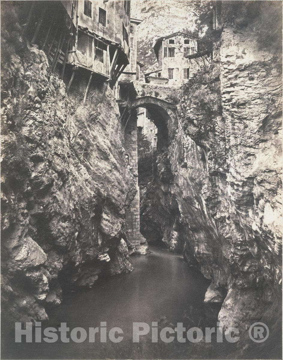Photo Print : Édouard Baldus - Pont en Royans : Vintage Wall Art