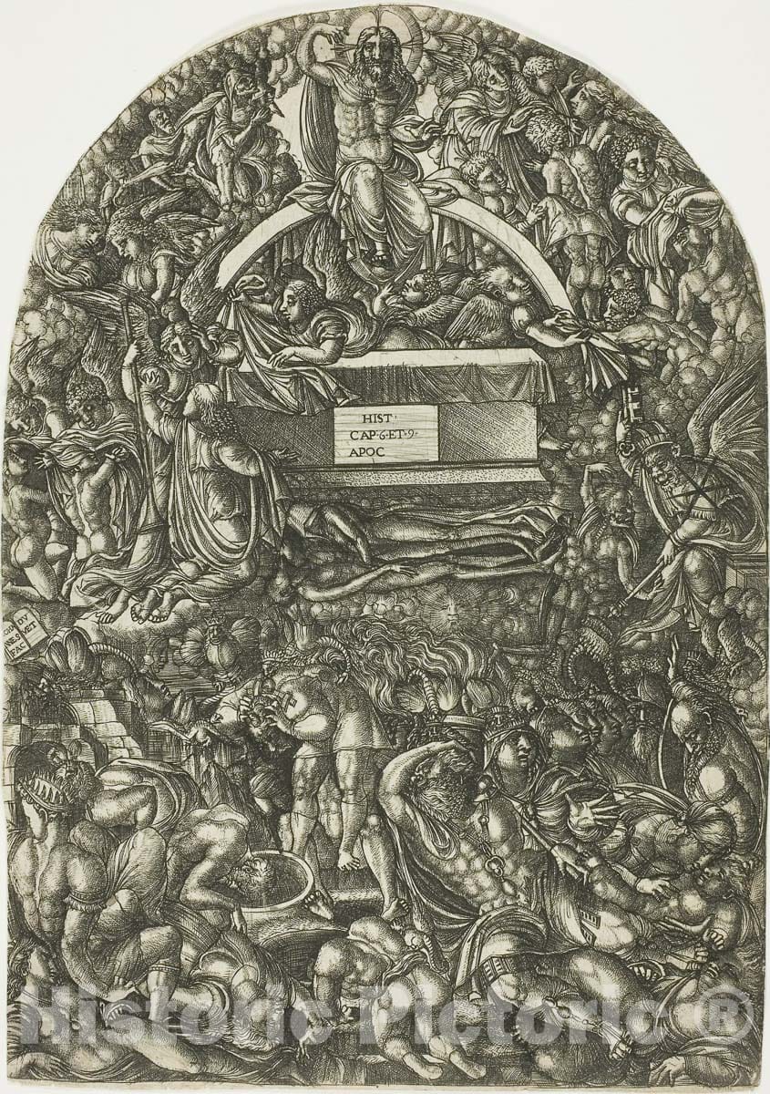Art Print : Opening of the Sixth Seal, Jean Duvet, 1555, Vintage Wall Decor :