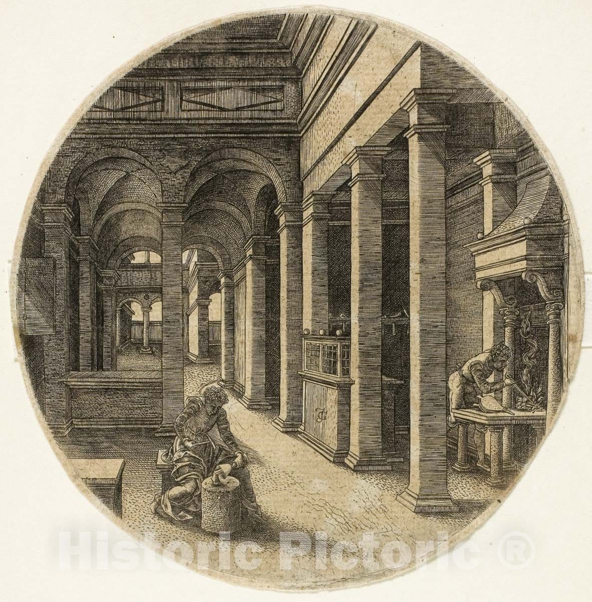 Art Print : St. Eligius, Jean de Gourmont, c.1539, Vintage Wall Decor :