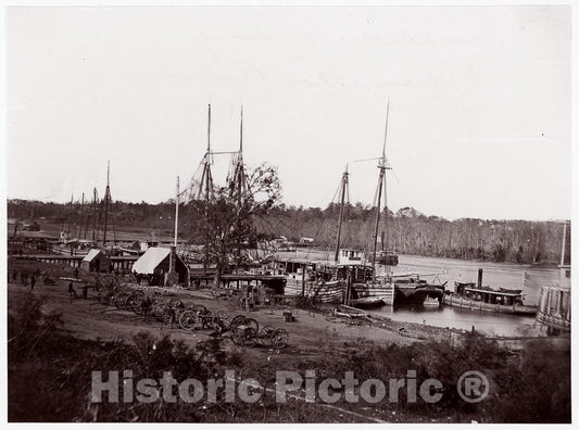 Photo Print : William Frank Browne - Broadway Landing, Appomattox River 1 : Vintage Wall Art