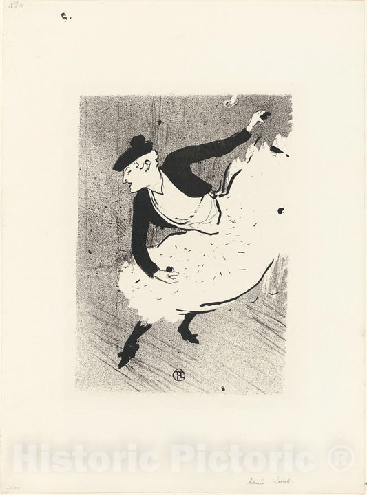 Art Print : Edmee Lescot, from Le Cafe-Concert, Henri de Toulouse-Lautrec, 1893, Vintage Wall Decor :