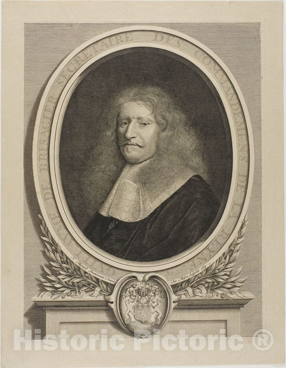 Art Print : Gillaume de Brisacier, Antoine Masson, c.1664, Vintage Wall Decor :