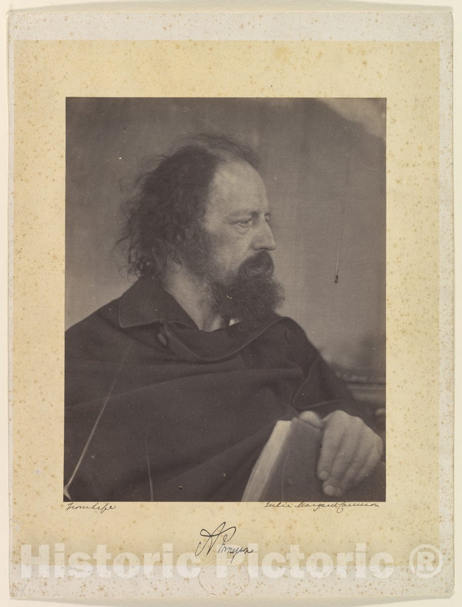 Photo Print : Julia Margaret Cameron - Alfred, Lord Tennyson 3 : Vintage Wall Art