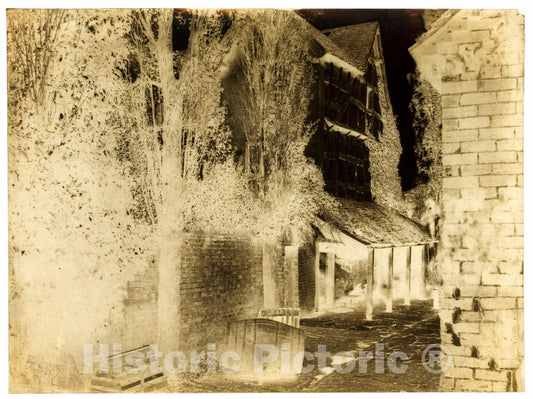 Photo Print : Benjamin Brecknell Turner - Rural Manor, Possibly Bredicot : Vintage Wall Art