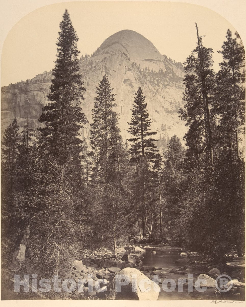 Photo Print : Carleton E. Watkins - Tacoye, The North Dome, 3729 Feet : Vintage Wall Art