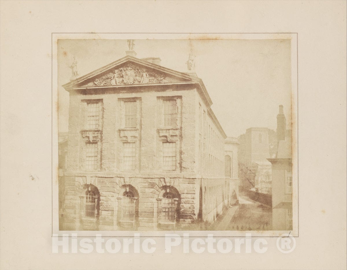 Art Print : William Henry Fox Talbot - Part of Queens College, Oxford : Vintage Wall Art