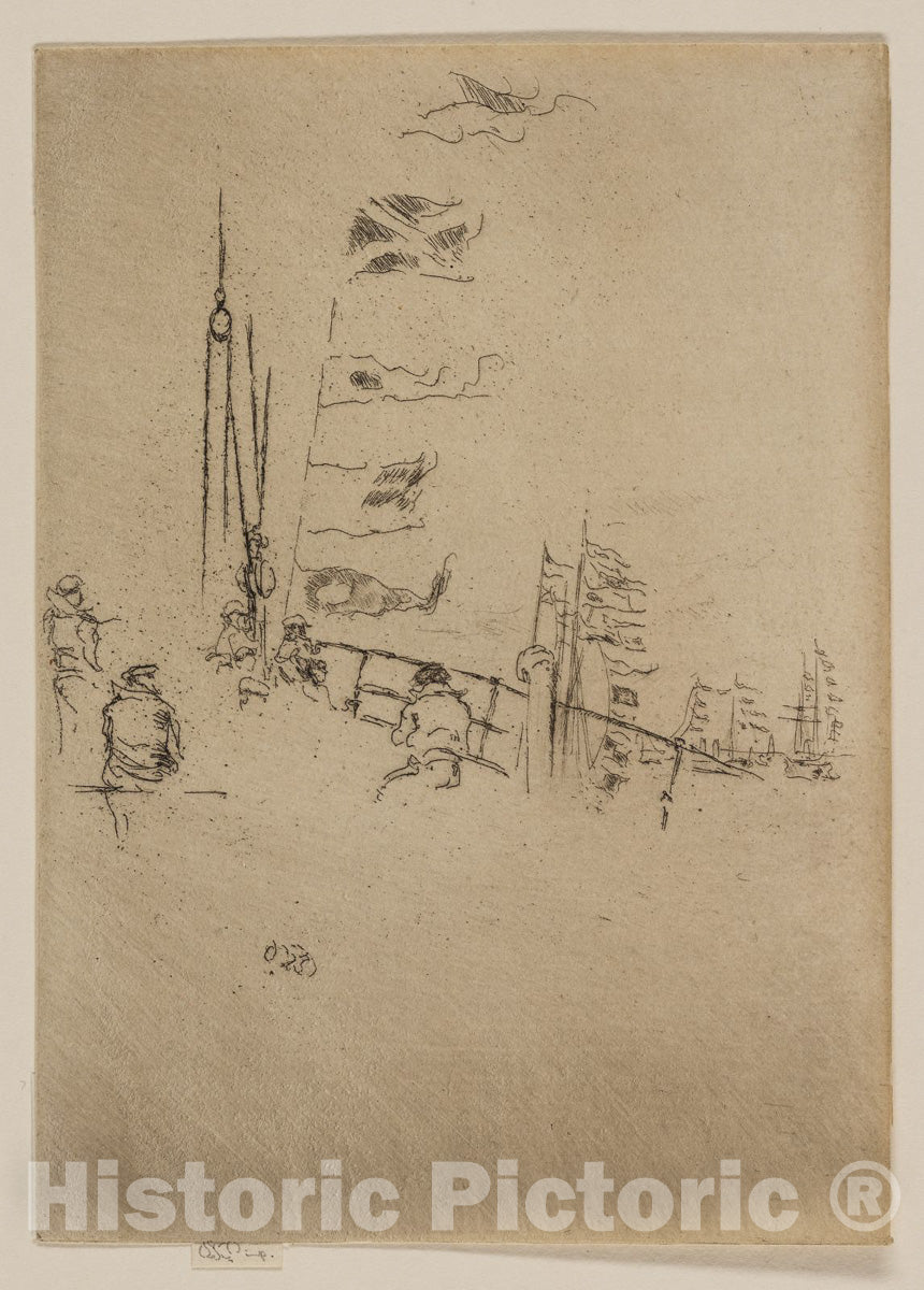 Art Print : Bunting, James McNeill Whistler, 1887, Vintage Wall Decor :
