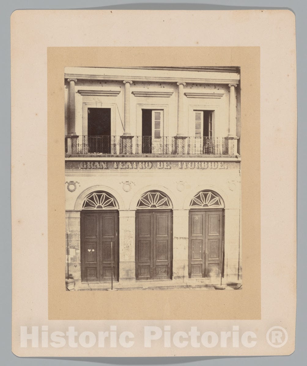 Photo Print : François Aubert - Gran Teatro de Iturbide : Vintage Wall Art
