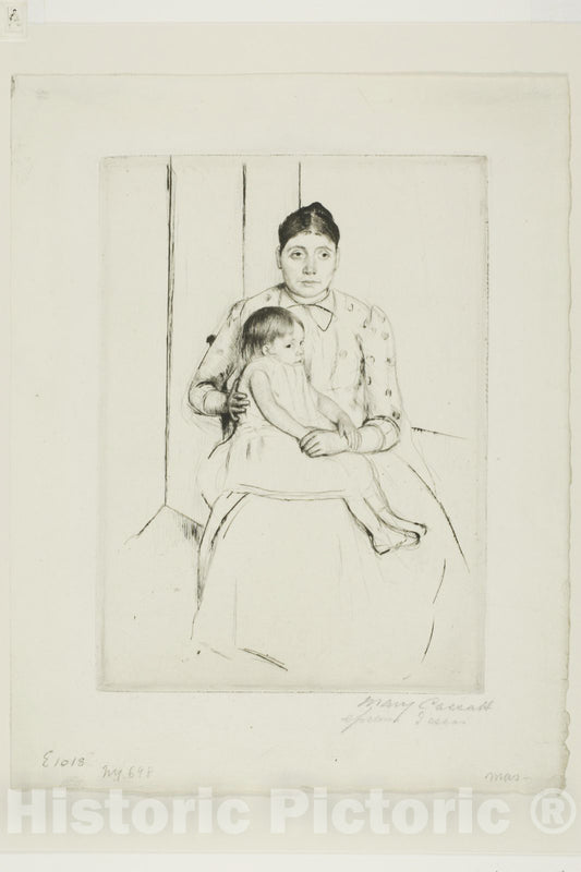 Art Print : Repose, Mary Cassatt, c 1890, Vintage Wall Decor :