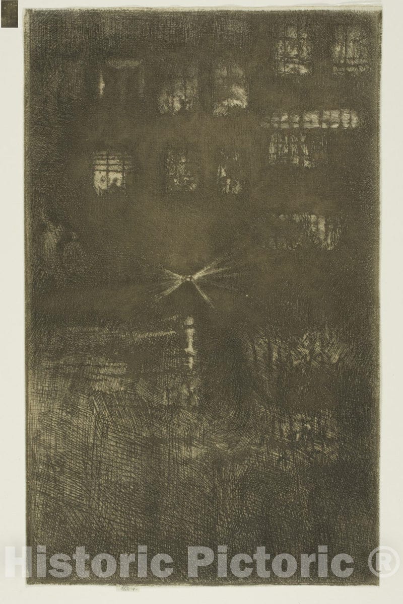 Art Print : The Dance House: Nocturne, James McNeill Whistler, c 1889, Vintage Wall Decor :