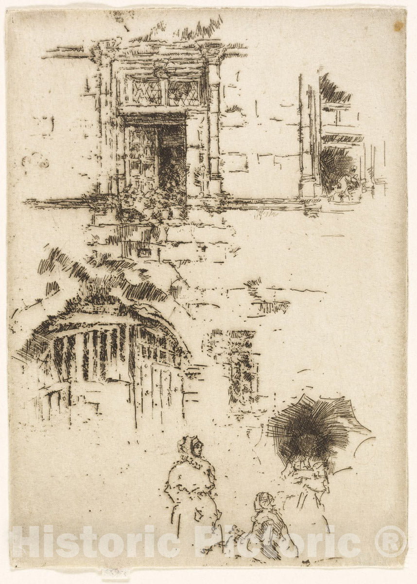 Art Print : Renaissance Window, James McNeill Whistler, c 1888, Vintage Wall Decor :