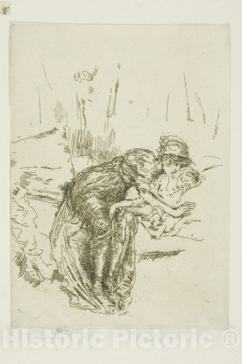 Art Print : Cameo, No. 2, James McNeill Whistler, c 1890, Vintage Wall Decor :
