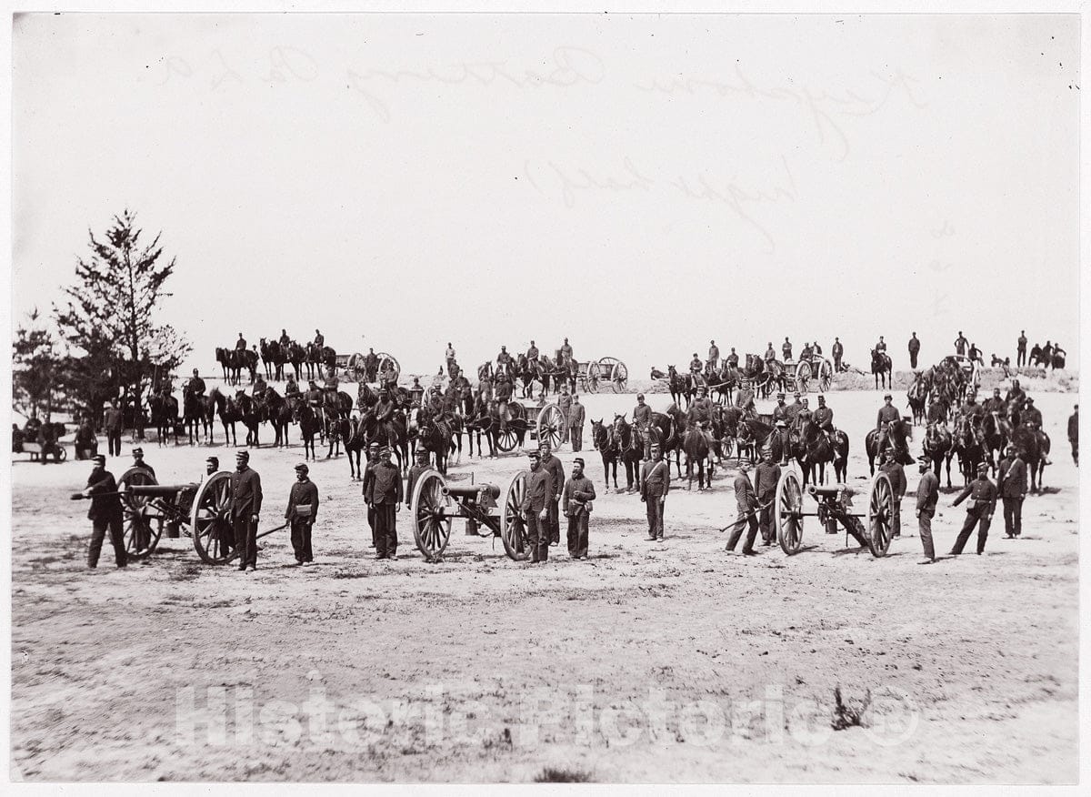 Photo Print : Formerly Mathew B. Brady - Pennsylvania Light Artillery, Keystone Battery 2 : Vintage Wall Art