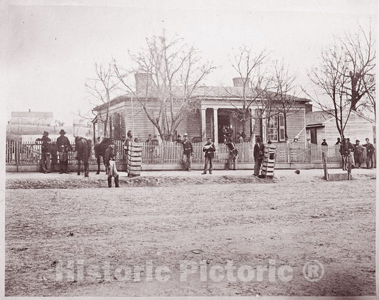 Photo Print : George N. Barnard - Headquarters of General Sherman or Thomas, Chattanooga : Vintage Wall Art