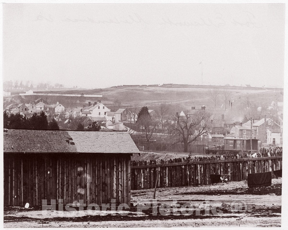 Photo Print : Andrew Joseph Russell - Pontoon Bridge at Deep Bottom, James River 4 : Vintage Wall Art