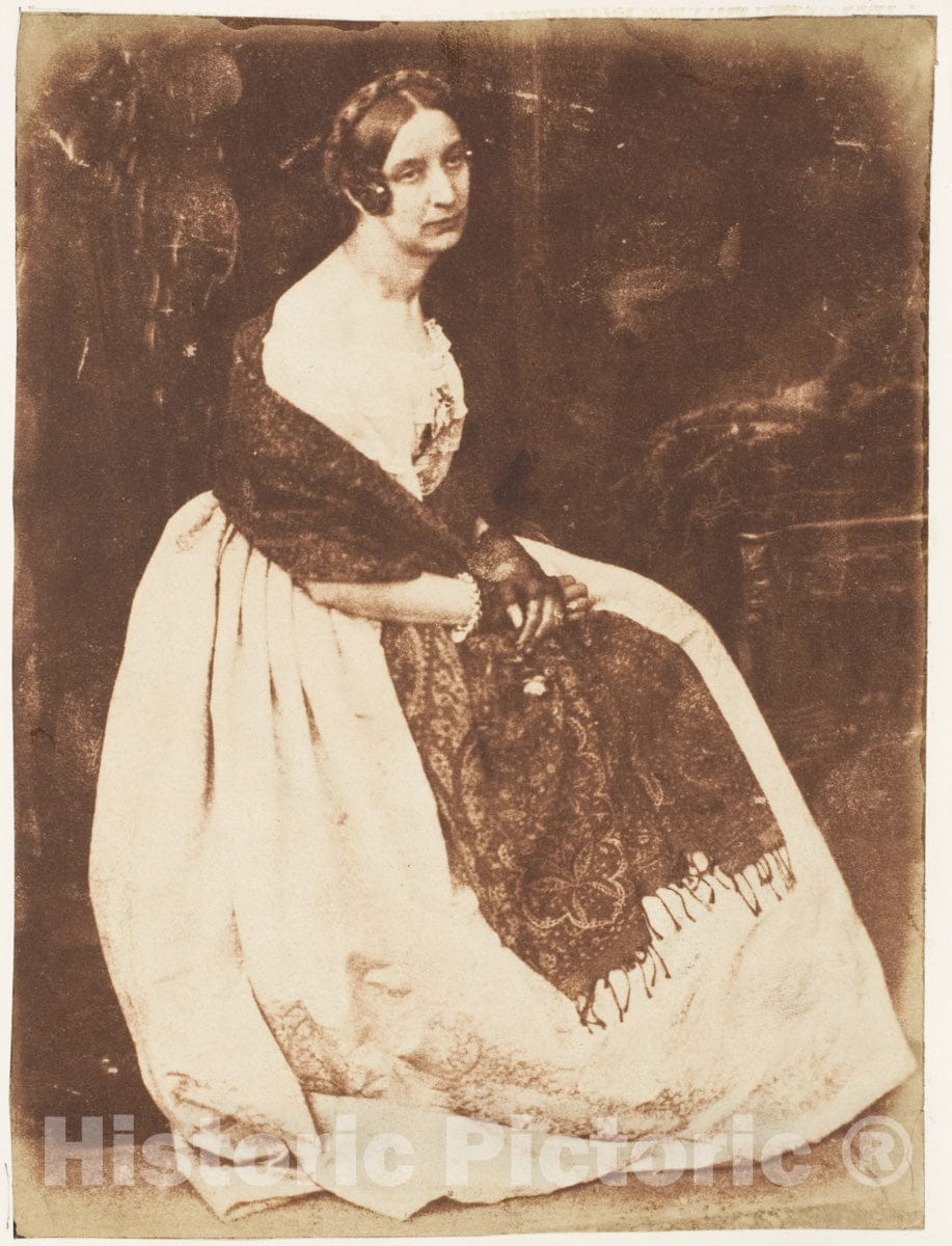 Photo Print : Hill and Adamson - Lady Elizabeth Eastlake v.2 : Vintage Wall Art