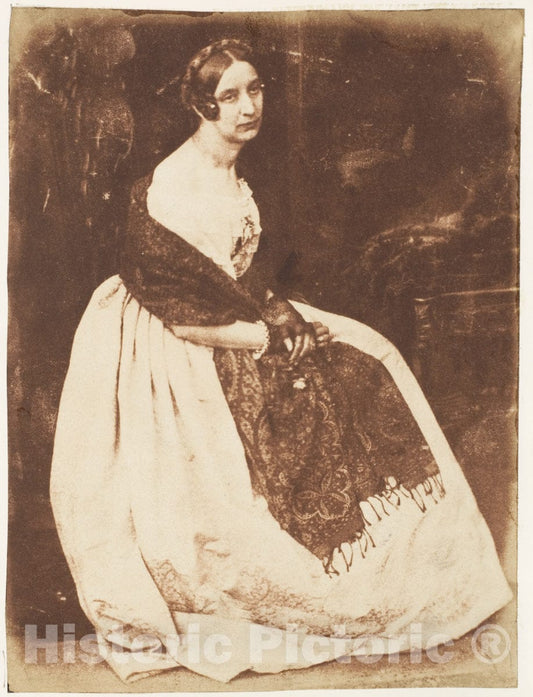 Photo Print : Hill and Adamson - Lady Elizabeth Eastlake v.2 : Vintage Wall Art