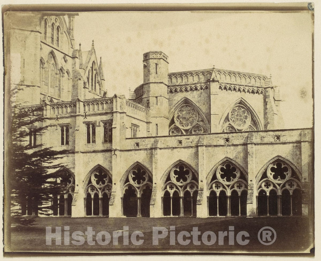 Photo Print : Salisbury Cathedral 2 : Vintage Wall Art