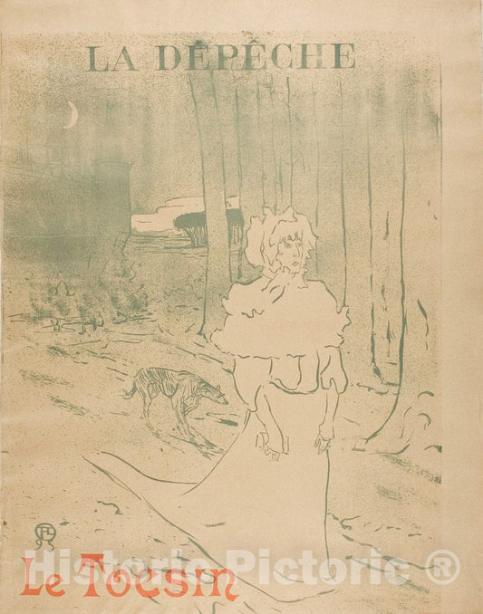 Art Print : The Chatelaine, or Le Tocsin, Henri de Toulouse-Lautrec, c 1895, Vintage Wall Decor :