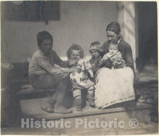 Photo Print : Thomas Eakins - Frances Crowell with Unidentified Boy, Katie, James, and Frances Crowell : Vintage Wall Art