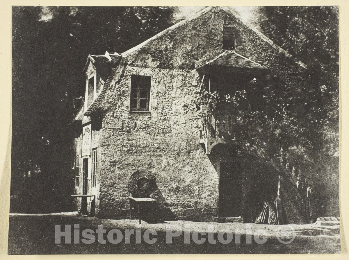 Art Photo : Le Moulin: Paul Restauranteur, Hippolyte Bayard, c 1842, Vintage Wall Decor :