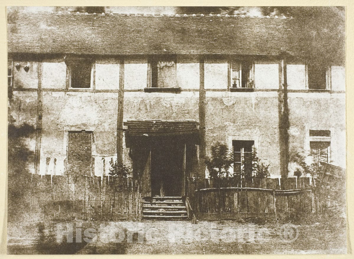 Art Photo : Maison de Campagne, Hippolyte Bayard, c 1842, Vintage Wall Decor :
