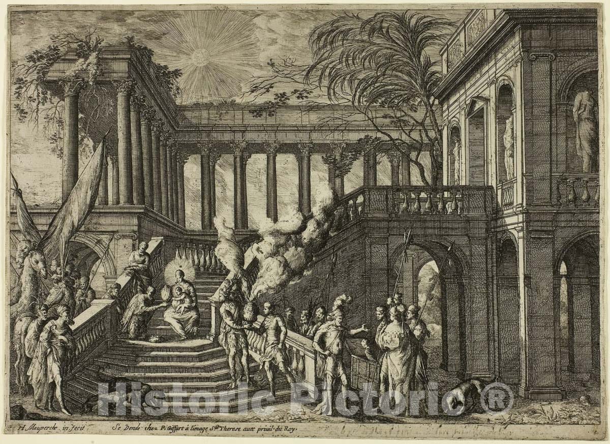 Art Print : Adoration of the Magi, Henri Mauperche, c.1654, Vintage Wall Decor :