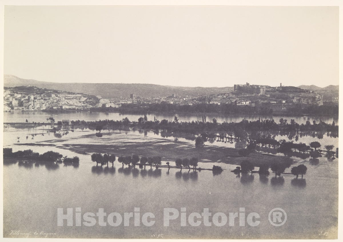 Photo Print : Édouard Baldus - The Floods of 1856, Avignon : Vintage Wall Art