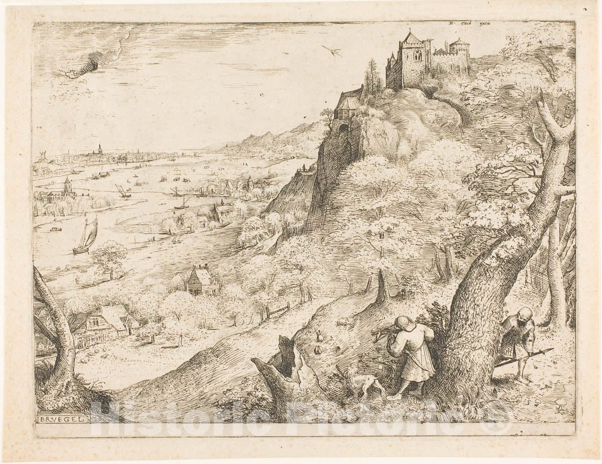 Art Print : The Hare Hunters, Pieter Bruegel, the elder, 1566, Vintage Wall Decor :