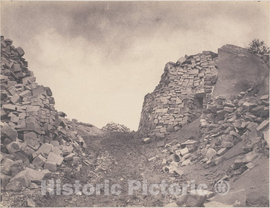 Photo Print : Eugène Cuvelier - Carrière aux Sables de Macherin : Vintage Wall Art