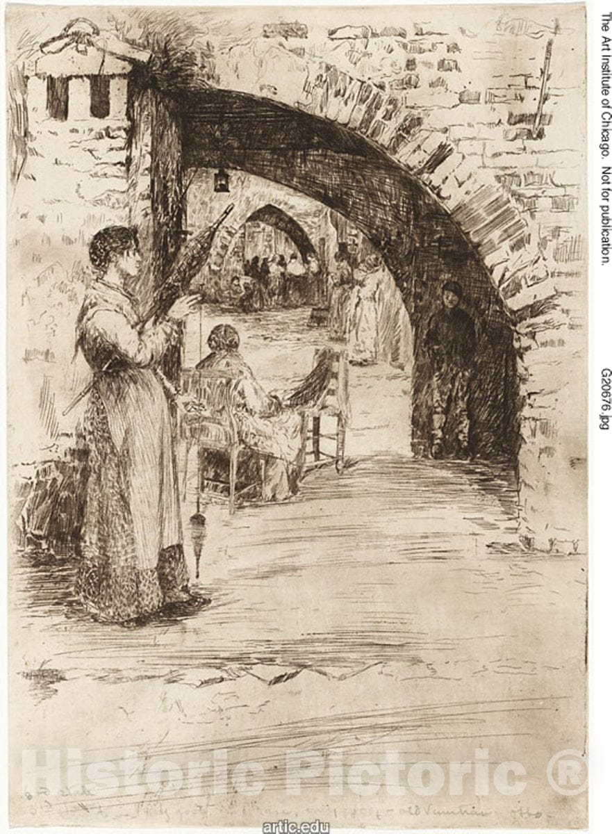 Art Print : Retaie, Otto Henry Bacher, c.1853, Vintage Wall Decor :