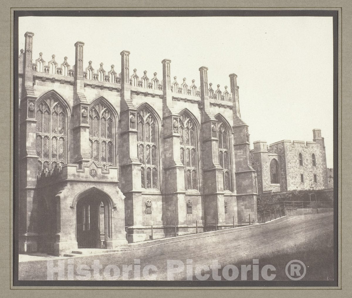 Art Photo : St. Georges Chapel, Windsor, William Henry Fox Talbot, c 1839, Vintage Wall Decor :