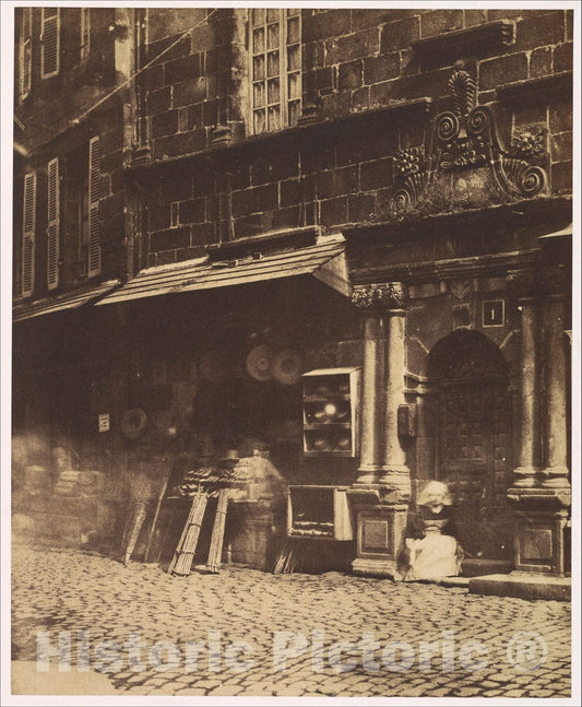 Photo Print : Louis-Rémy Robert - Village Scene, Brittany v.1 : Vintage Wall Art