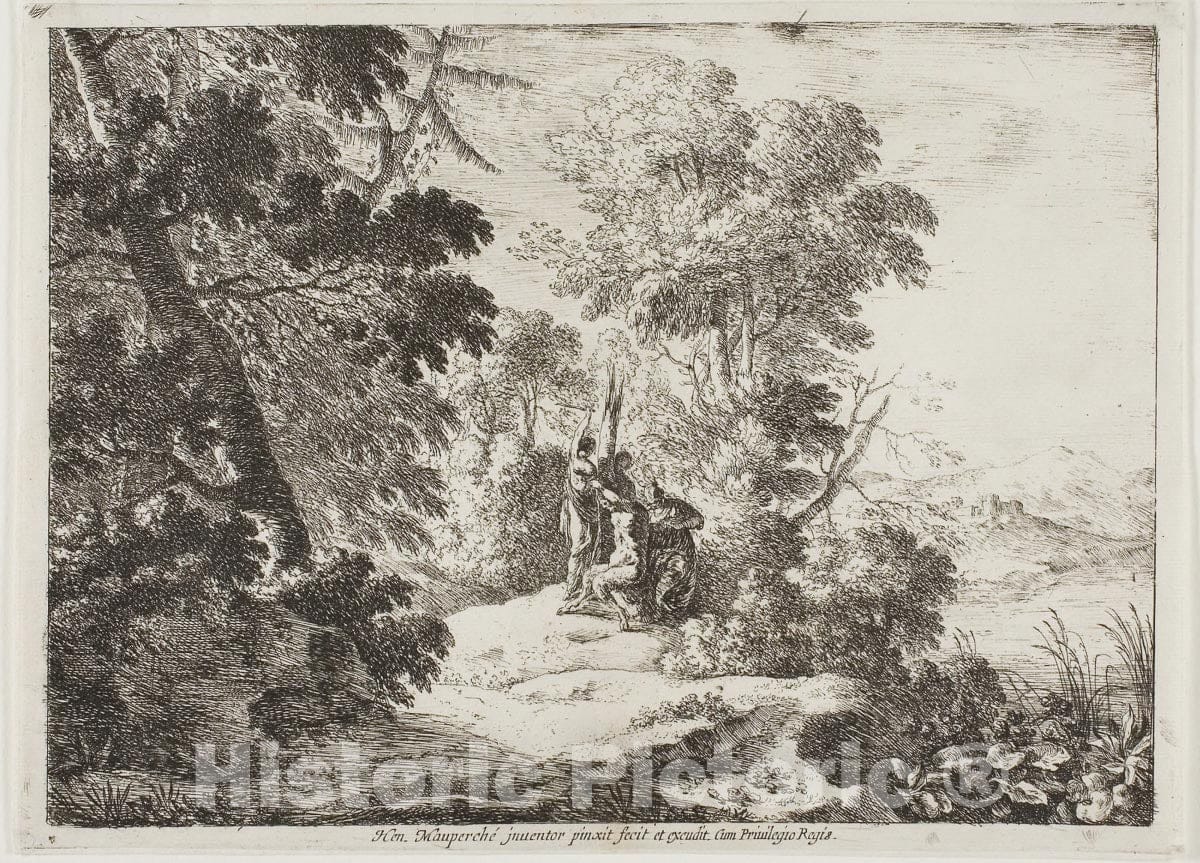 Art Print : Flaying of Marsyas, Henri Mauperche, c 1763, Vintage Wall Decor :