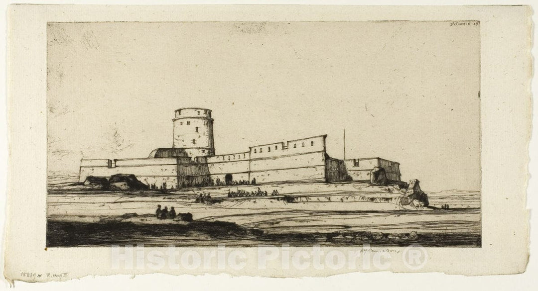 Art Print : The Turkish Fort, David Young Cameron, c 1861, Vintage Wall Decor :