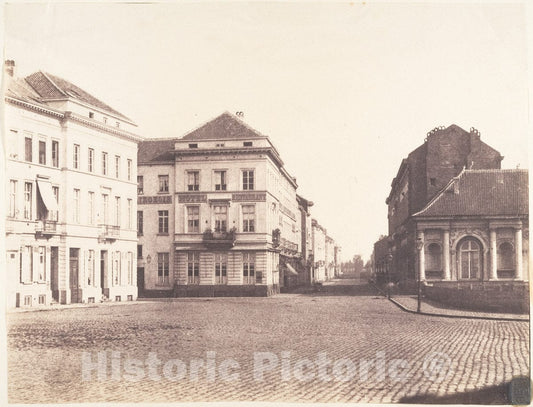 Photo Print : Louis-Pierre-Théophile Dubois de Nehaut - Il vient à Bruxelles, voit un appartement Place du Cologne no. 7 : Vintage Wall Art