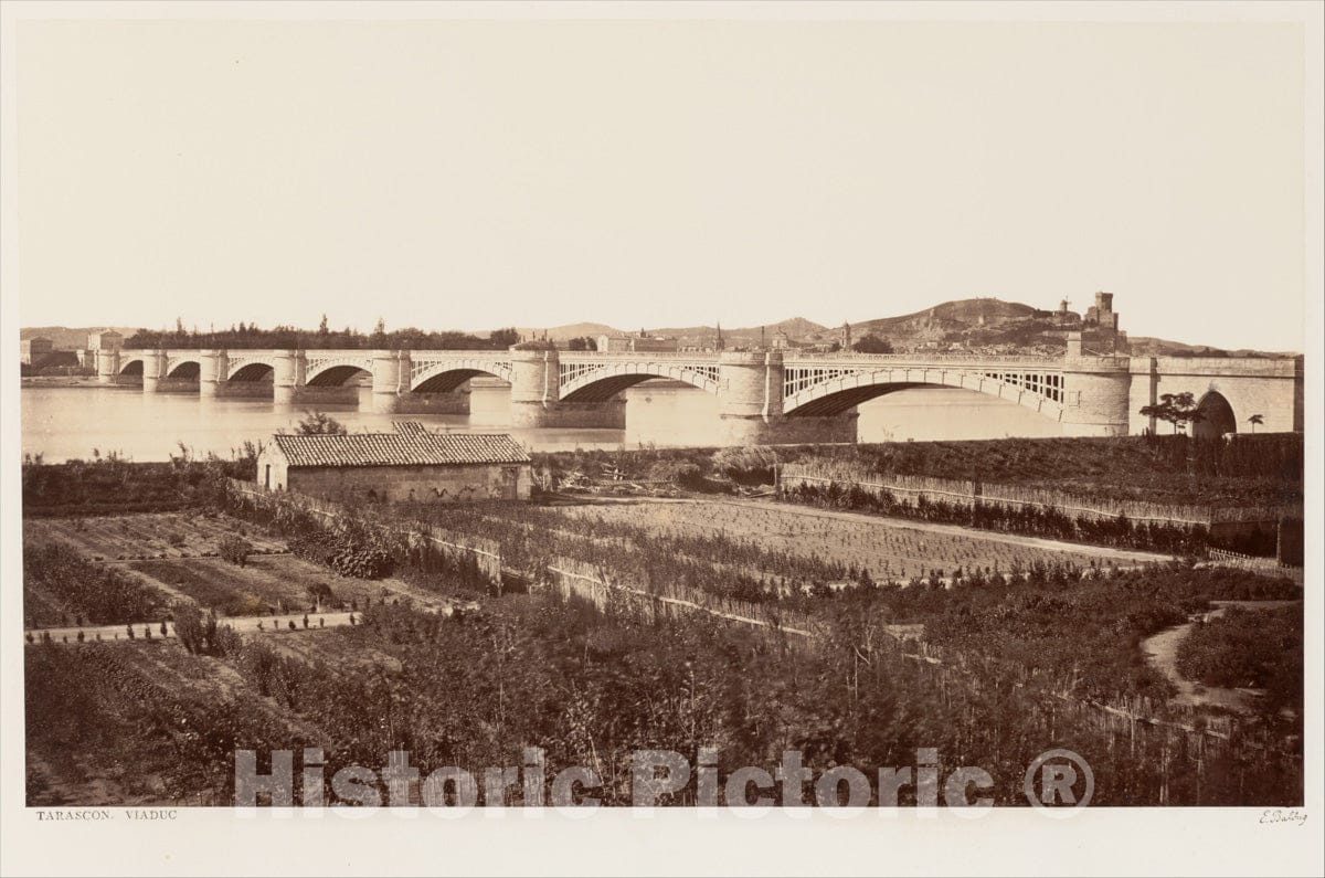 Photo Print : Édouard Baldus - Tarascon, Viaduc 1 : Vintage Wall Art