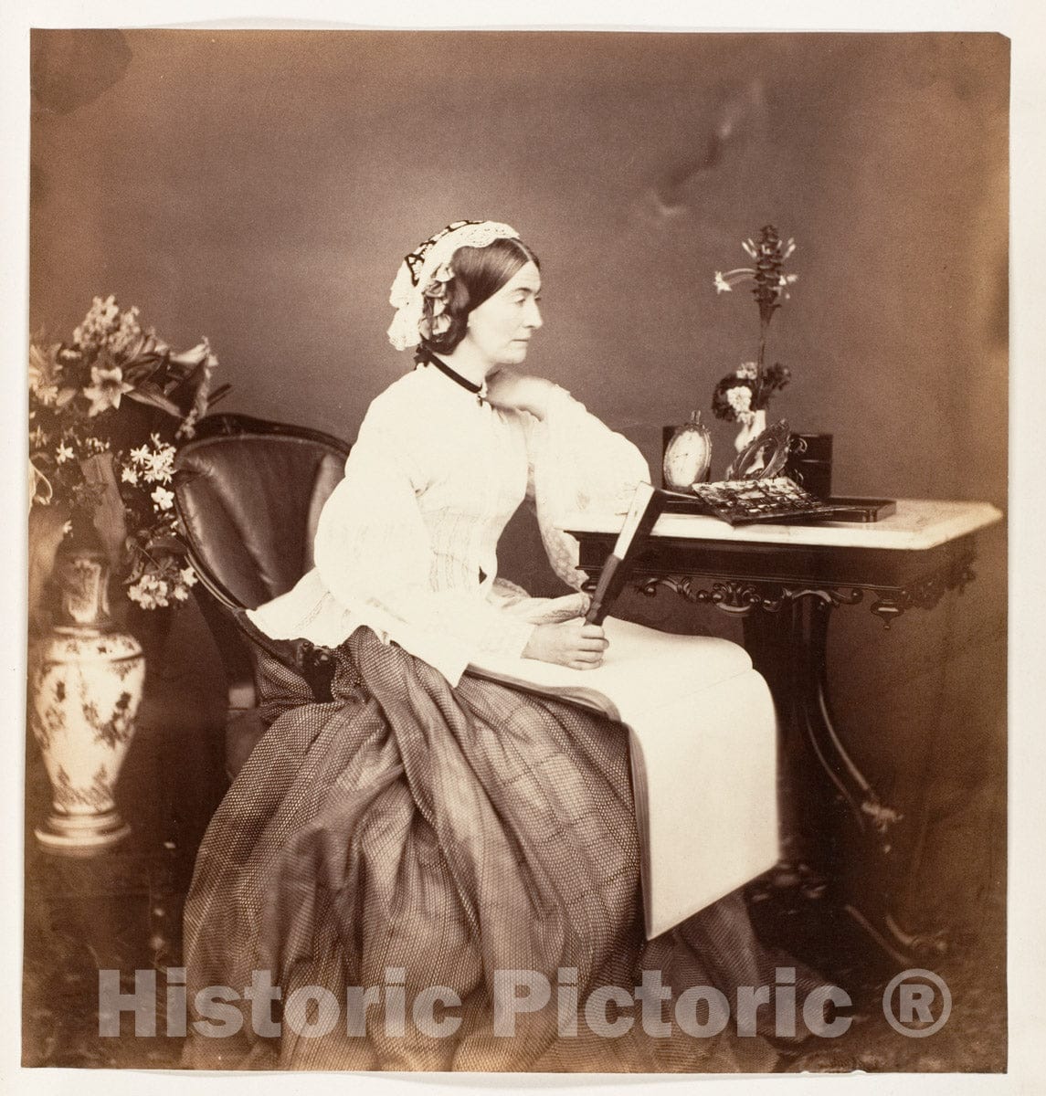 Photo Print : Josiah Rowe - The Countess Canning, Calcutta 1 : Vintage Wall Art