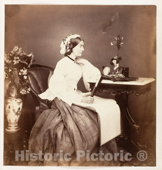 Photo Print : Josiah Rowe - The Countess Canning, Calcutta 1 : Vintage Wall Art
