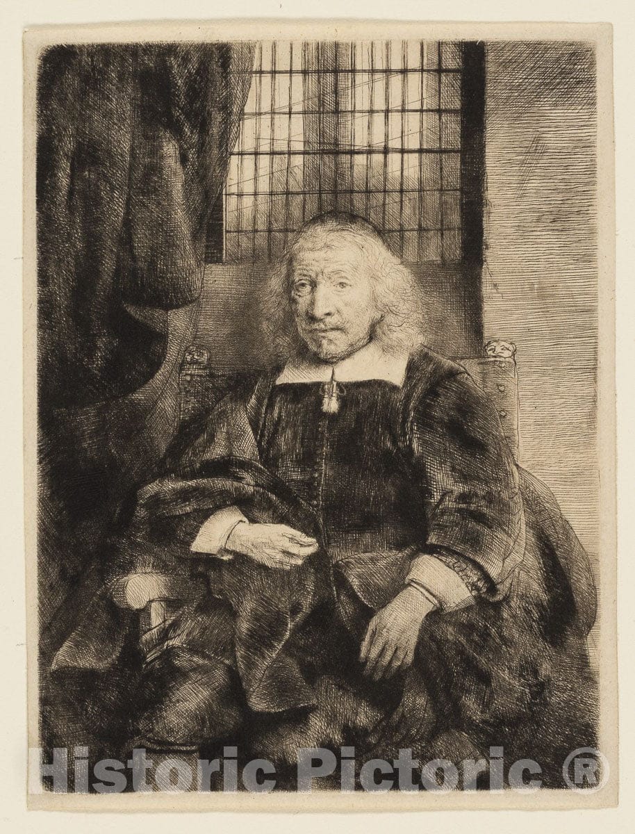 Art Print : Thomas Haaringh (Old Haaringh), Rembrandt Harmenszoon Van Rijn, c.1855, Vintage Wall Decor :